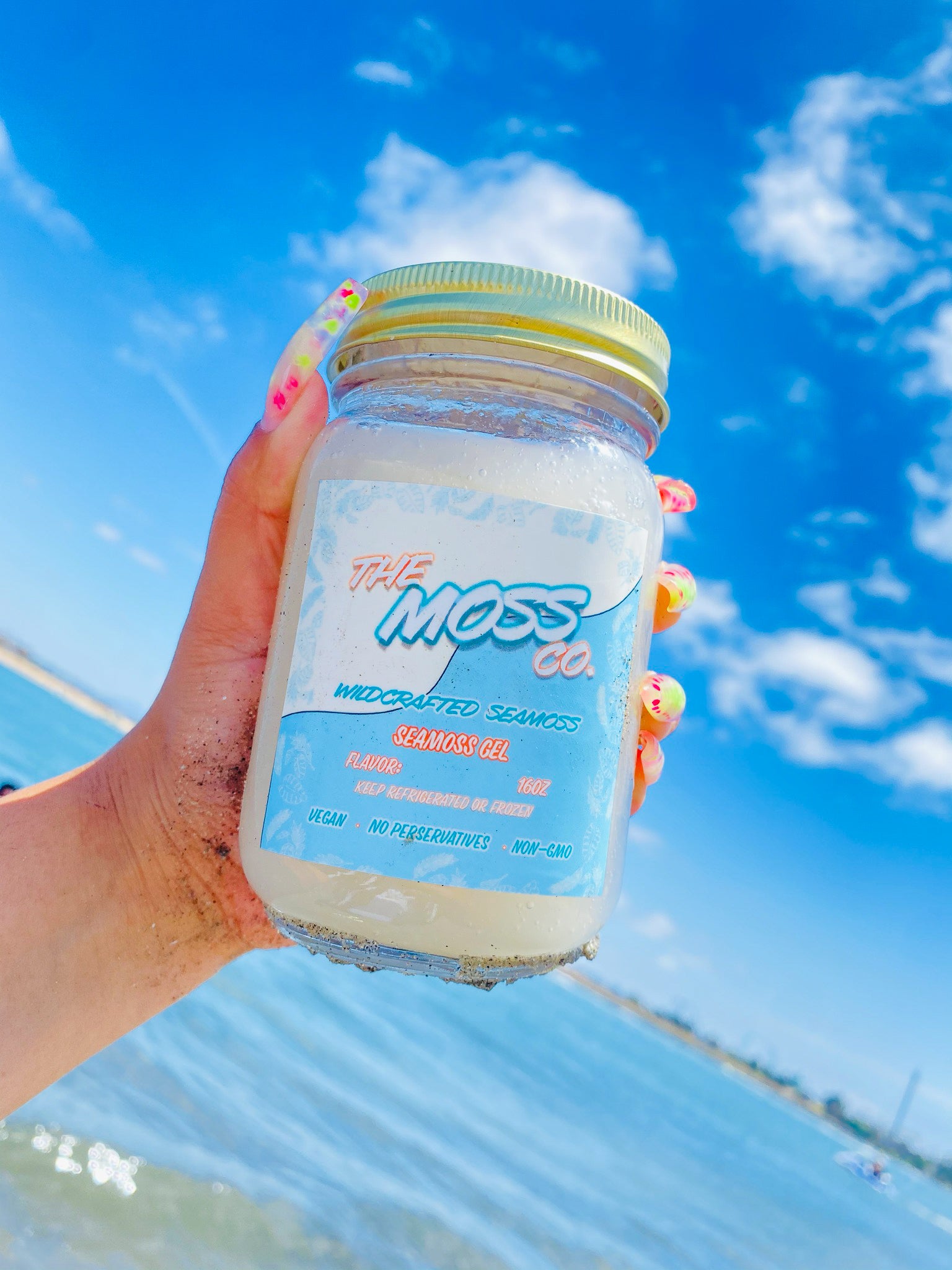 The Moss Co. sea moss gel, OG, 16 oz jar